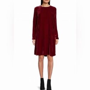 Eileen Fisher Velvet Silk Swing Dress